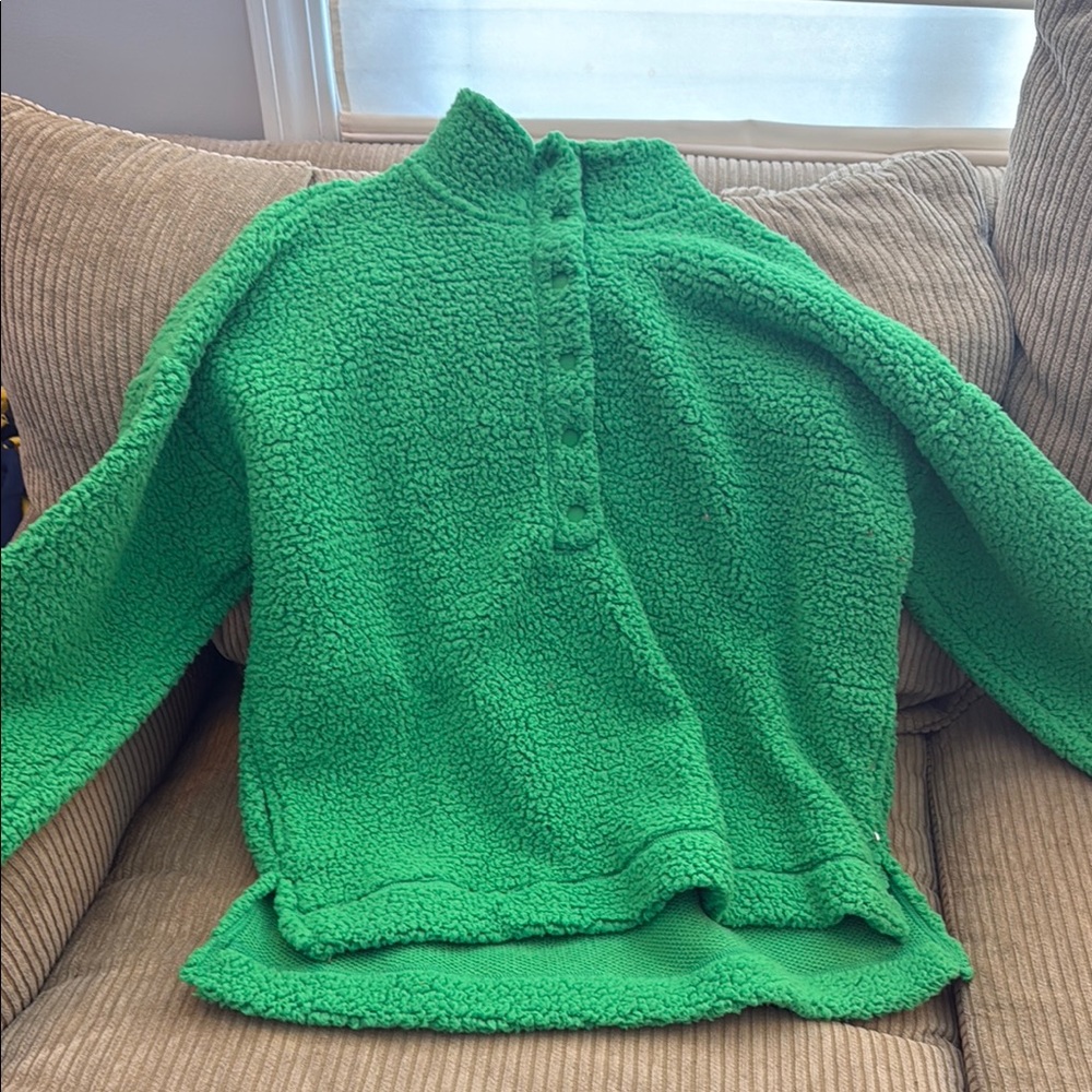 Aerie Green Cowl Neck Sweater